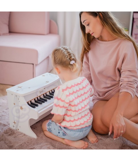 CLASSIC WORLD medinis pianinas vaikams + mokymosi knyga