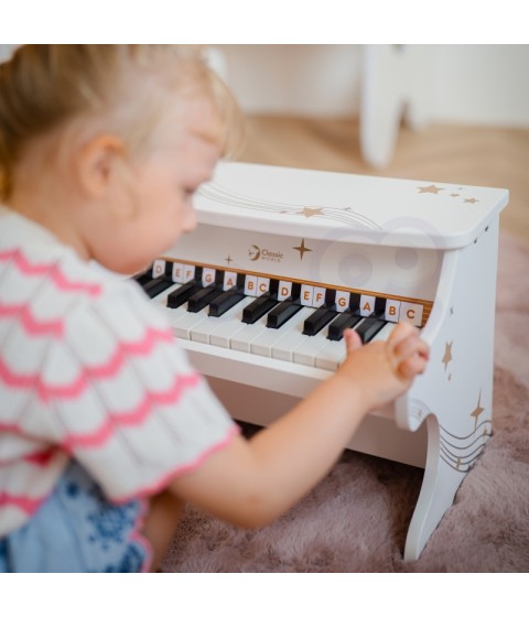 CLASSIC WORLD medinis pianinas vaikams + mokymosi knyga