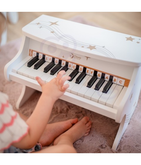 CLASSIC WORLD medinis pianinas vaikams + mokymosi knyga