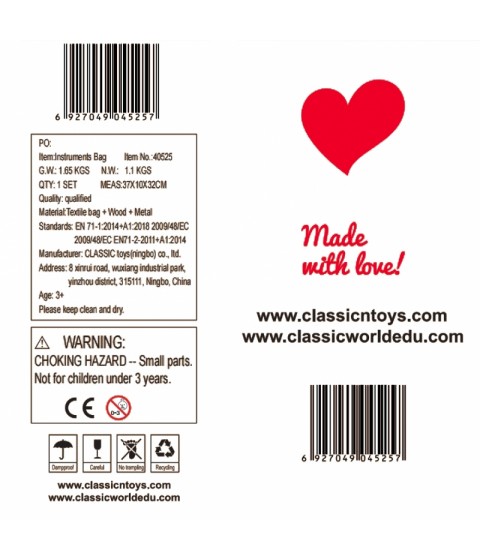 CLASSIC WORLD EDU muzikos instrumentų rinkinys su 9 priedais