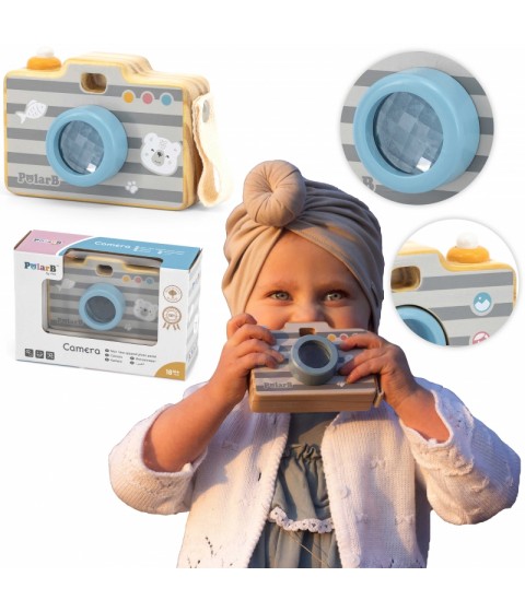 VIGA PolarB medinis kaleidoskopo fotoaparatas vaikams