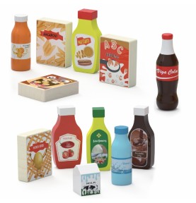 VIGA medinių užkandžių ir gėrimų rinkinys, 12 maisto produktų