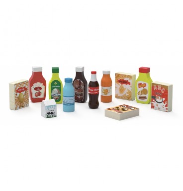VIGA medinių užkandžių ir gėrimų rinkinys, 12 maisto produktų