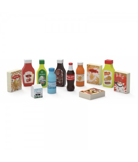 VIGA medinių užkandžių ir gėrimų rinkinys, 12 maisto produktų