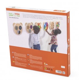 VIGA medinių lentų spalvos FSC Montessori sertifikatas