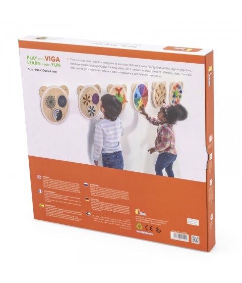 VIGA medinių lentų spalvos FSC Montessori sertifikatas