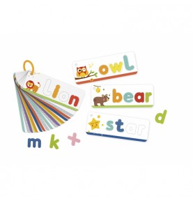 TOOKY TOY Montessori abėcėlės dėlionė Raidžių, žodžių, gyvūnų mokymasis 57 vnt.