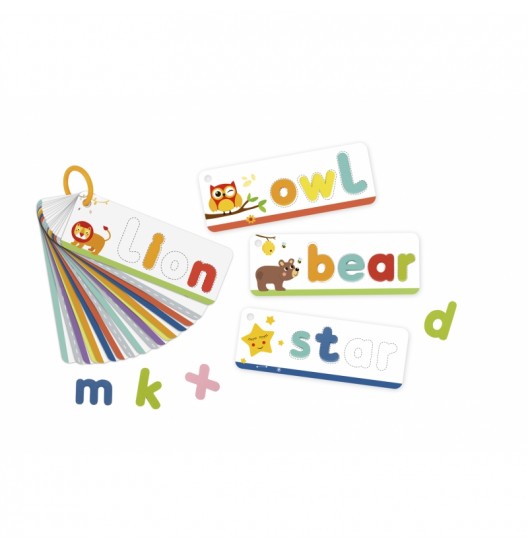 TOOKY TOY Montessori abėcėlės dėlionė Raidžių, žodžių, gyvūnų mokymasis 57 vnt.