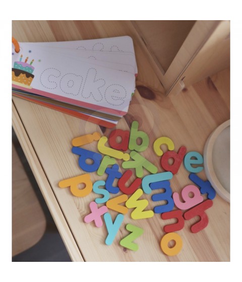 TOOKY TOY Montessori abėcėlės dėlionė Raidžių, žodžių, gyvūnų mokymasis 57 vnt.