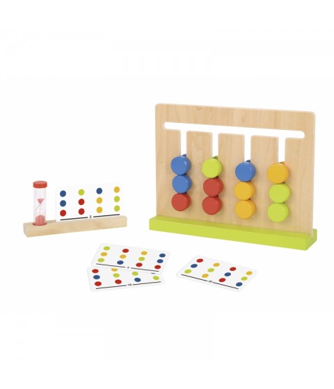 TOOKY TOY Loginis žaidimo laiko dėlionės spalvos, 30 raštų, 18 vnt.