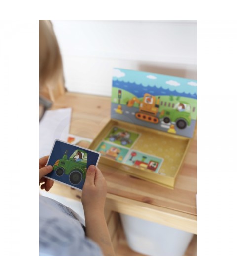 TOOKY TOY Montessori lavinamoji dėlionė magnetinė dėžutė vaikams 80 vnt.