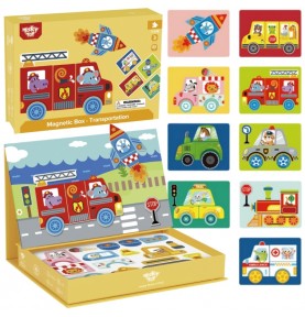 TOOKY TOY Montessori lavinamoji dėlionė magnetinė dėžutė vaikams 80 vnt.