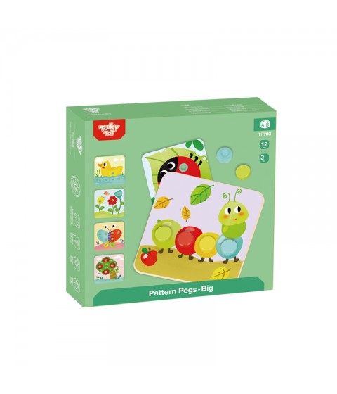 TOOKY TOY Dėlionės Kaladėlės Vaikams Gyvūnai Suderinti Mokymosi Formos Spalvos + Lentos