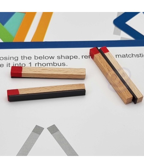TOOKY TOY Medinis Montessori dėlionės loginis žaidimas Dėlionės Magnetiniai degtukai vaikams 58 vnt.