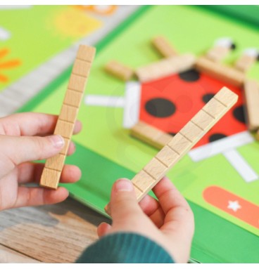 TOOKY TOY Dėlionės Loginis žaidimas Dėlionės Magnetiniai kaladėlės vaikams 49 vnt.