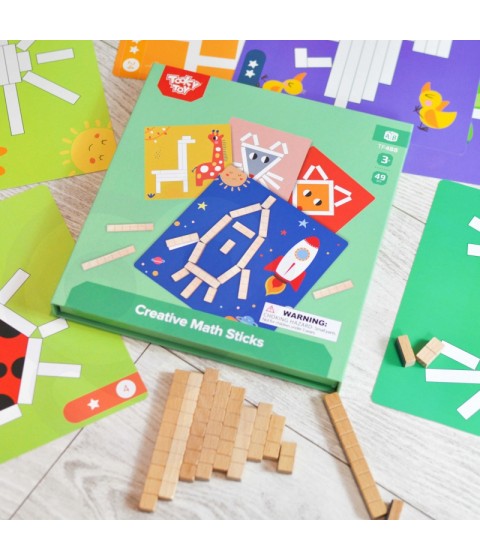 TOOKY TOY Dėlionės Loginis žaidimas Dėlionės Magnetiniai kaladėlės vaikams 49 vnt.