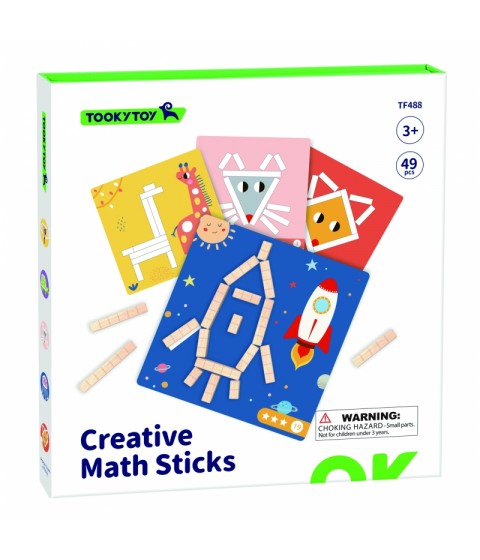 TOOKY TOY Dėlionės Loginis žaidimas Dėlionės Magnetiniai kaladėlės vaikams 49 vnt.