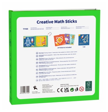 TOOKY TOY Dėlionės Loginis žaidimas Dėlionės Magnetiniai kaladėlės vaikams 49 vnt.