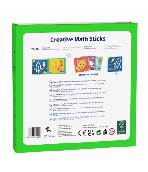 TOOKY TOY Dėlionės Loginis žaidimas Dėlionės Magnetiniai kaladėlės vaikams 49 vnt.