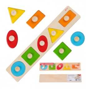 CLASSIC WORLD Montessori dėlionė vaikams, mokymosi formų, figūrų, spalvų 7 vnt.