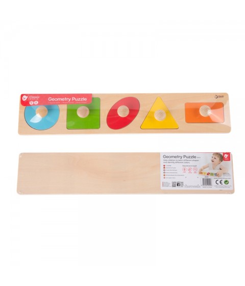 CLASSIC WORLD Montessori dėlionė vaikams, mokymosi formų, figūrų, spalvų 7 vnt.