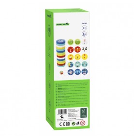 TOOKY TOY įgūdžių žaidimas gyvūnų kaladėlėms FSC sertifikuotas