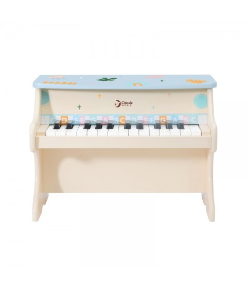 CLASSIC WORLD muzikinis fortepijonas vaikams, besimokantiems groti + knygelė