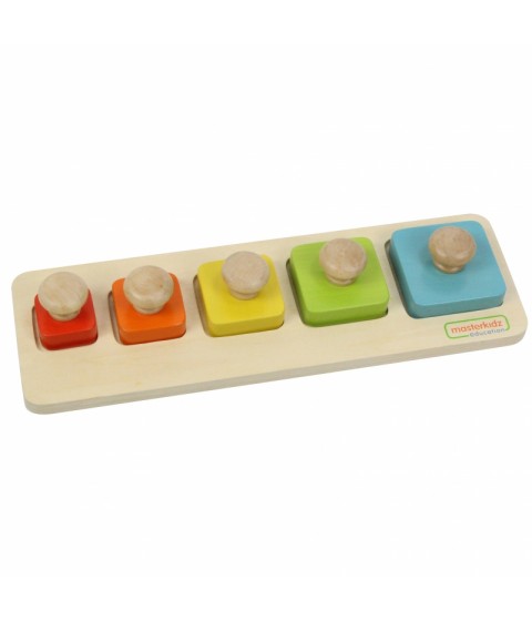 MASTERKIDZ Montessori mokymosi dydžių ir spalvų dėlionė