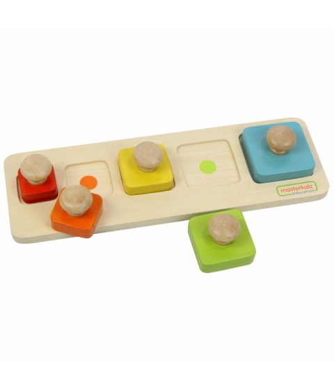 MASTERKIDZ Montessori mokymosi dydžių ir spalvų dėlionė