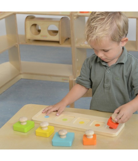 MASTERKIDZ Montessori mokymosi dydžių ir spalvų dėlionė