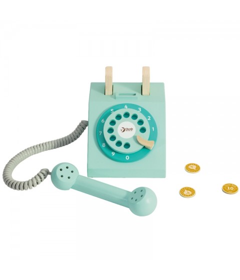CLASSIC WORLD Klasikiniai mediniai telefonai vaikams, 4 vnt.