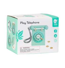 CLASSIC WORLD Klasikiniai mediniai telefonai vaikams, 4 vnt.