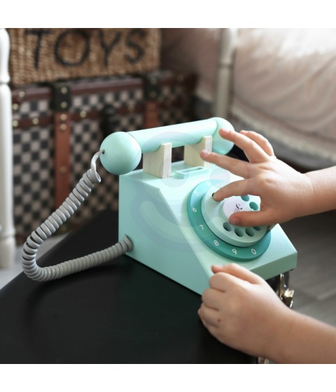 CLASSIC WORLD Klasikiniai mediniai telefonai vaikams, 4 vnt.