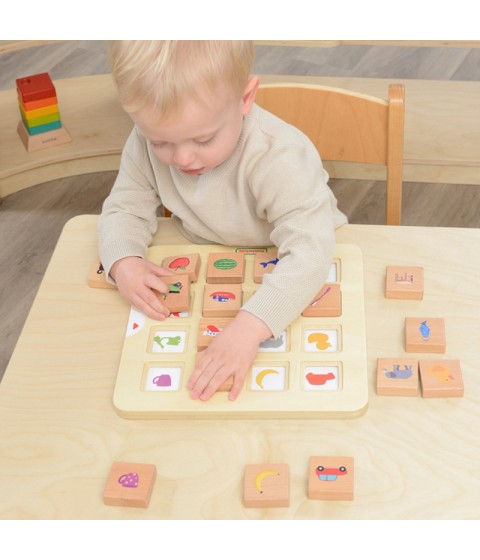 MASTERKIDZ Šešėlių sudėjimo žaidimas Poravimas Objektų atpažinimas Montessori