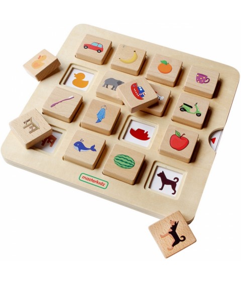 MASTERKIDZ Šešėlių sudėjimo žaidimas Poravimas Objektų atpažinimas Montessori