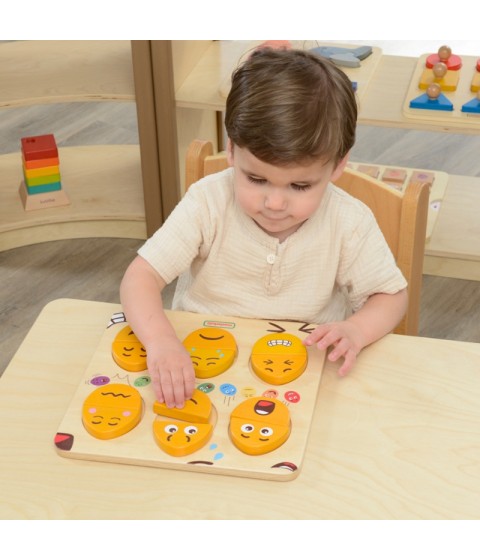 MASTERKIDZ mediniai kiaušiniai emocijų mokymosi lenta - koks humoras? Montessori