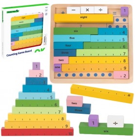 TOOKY TOY medinė matematikos lenta, mokomoji skaičiavimo lenta