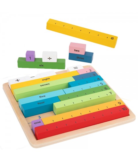TOOKY TOY medinė matematikos lenta, mokomoji skaičiavimo lenta