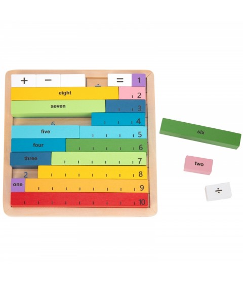TOOKY TOY medinė matematikos lenta, mokomoji skaičiavimo lenta