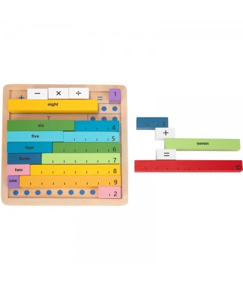 TOOKY TOY medinė matematikos lenta, mokomoji skaičiavimo lenta