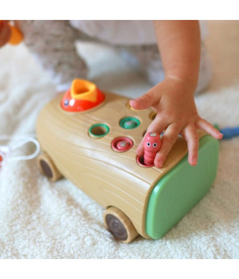 WOOPIE žaidimų automatas „Woodpecker Bug Hammer“ 3in1 vežimėlio traukiklis kūdikiams