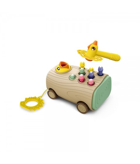 WOOPIE žaidimų automatas „Woodpecker Bug Hammer“ 3in1 vežimėlio traukiklis kūdikiams