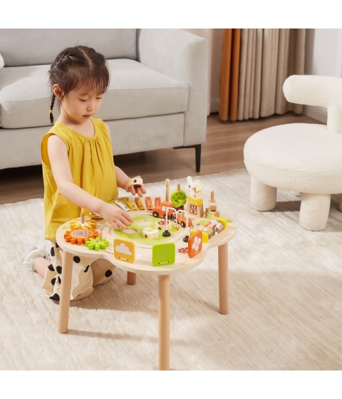 VIGA PolarB edukaciniai stalo užsiėmimai, piramidės formos cimbolai, sensorinė Montessori sistema