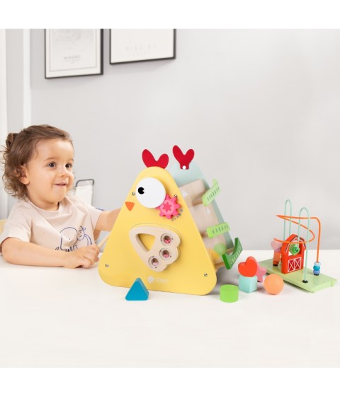 CLASSIC WORLD Montessori kubai 10 vienetų Happy Farm XXL