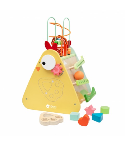 CLASSIC WORLD Montessori kubai 10 vienetų Happy Farm XXL