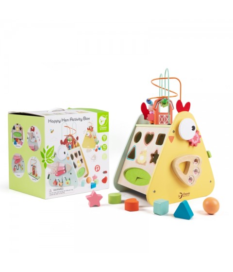 CLASSIC WORLD Montessori kubai 10 vienetų Happy Farm XXL