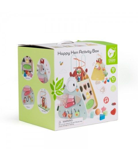 CLASSIC WORLD Montessori kubai 10 vienetų Happy Farm XXL