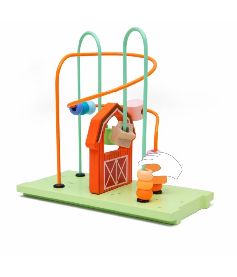 CLASSIC WORLD Montessori kubai 10 vienetų Happy Farm XXL