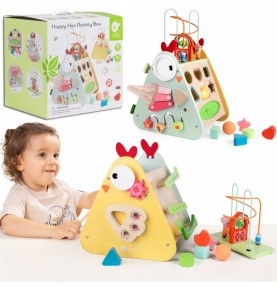 CLASSIC WORLD Montessori kubai 10 vienetų Happy Farm XXL