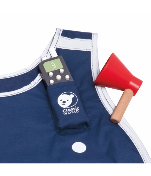 CLASSIC WORLD Little Firefighter Set Costume Tools 8 vnt.